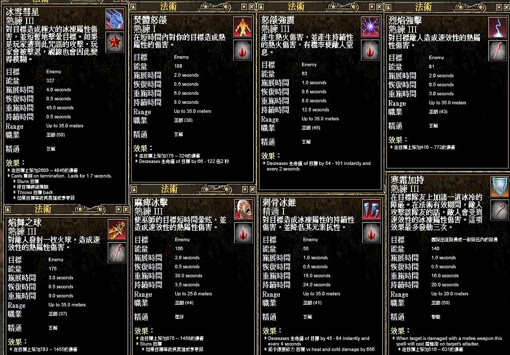 1耗魔傷害比次高。
<br />2-7耗魔傷害比差不多。
<br />8耗魔傷害比最高，使用於Melee系。
<br />
<br />ps:待實際測試，目前數據不完整。