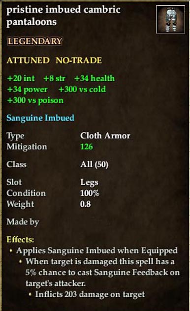 T6 傳說法袍 - 褲子