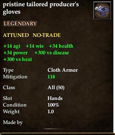 T6 傳說法袍 - 手套