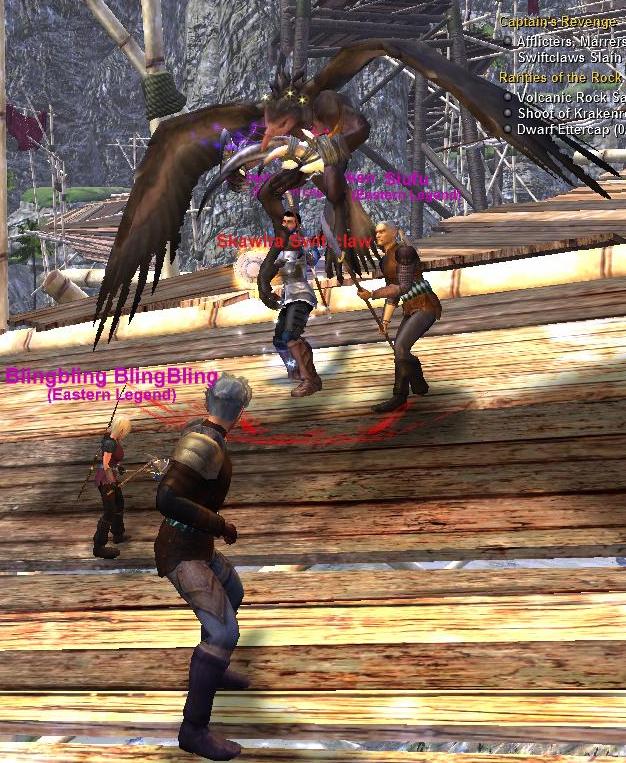 VG的鳥人,跟EQ2的比起來多了分野性 , 笑