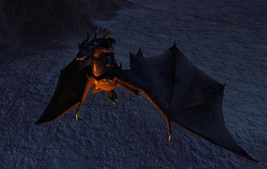 在JT的riftstone旁發現有NPC在出租wyvern,要價20S,就給他租來玩玩了,不過只有五分鐘(黑心商店=3=),過ZONE還差點摔死  orz