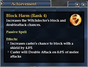 巫醫AA STA路線第三階4點，+4%盾格檔機率和+8%Double Attack物理連擊機率