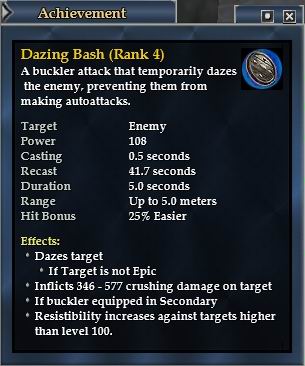 巫醫AA STA路線第二階4點，盾擊帶Daze效果(需裝備小圓盾Buckler)