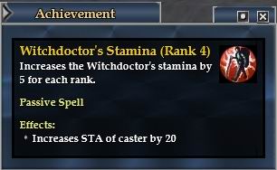 巫醫AA STA路線都是保命相關，第一階4點+20 STA